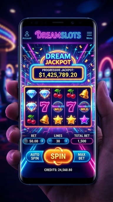 Layar utama dreamslots — antarmuka bersih setelah instalasi